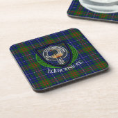 Edmonstone Scottish Clan Tartan & Crest コースター (左側)
