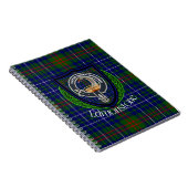 Edmonstone Scottish Clan Tartan & Crest ノートブック (右側)
