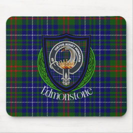 Edmonstone Scottish Clan Tartan & Crest マウスパッド
