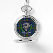 Edmonstone Scottish Clan Tartan & Crest 腕時計 (正面)