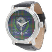 Edmonstone Scottish Clan Tartan & Crest 腕時計 (アングル)