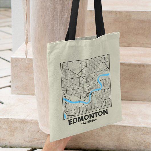 Edmonton, Alberta City Map Tote Bag トートバッグ