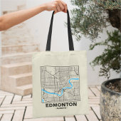 Edmonton, Alberta City Map Tote Bag トートバッグ