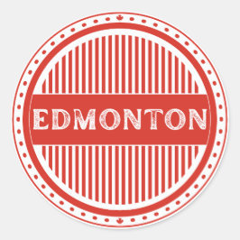 Edmonton City Pride Emblem – Canadian Identity ラウンドシール