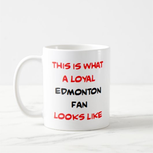 edmonton fan, loyal コーヒーマグカップ (左)