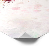Edmonton skyline in watercolor background ポスター (角)