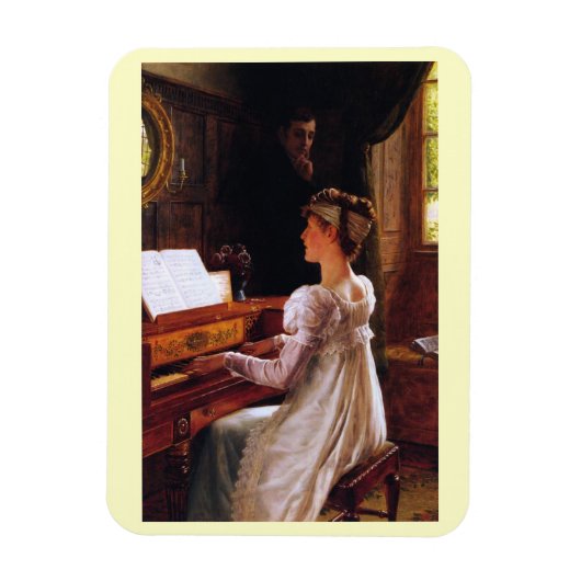 Edmund Blair Leighton, Courtship ビクトリアン Art マグネット (縦)