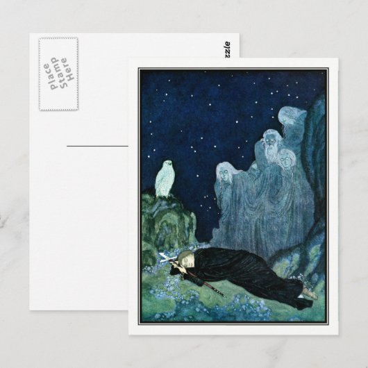 Edmund Dulac – 夢の夢 ポストカード (正面/裏面)