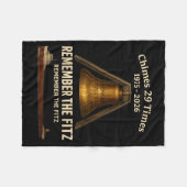 Edmund Fitzgerald, Remember The Fitz Great Lakes M フリースブランケット (正面(横))