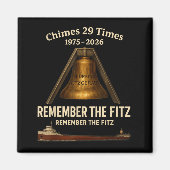 Edmund Fitzgerald, Remember The Fitz Great Lakes M マグネット (正面)