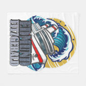 Edmund Fitzgerald | Tribute to the Legendary Ship フリースブランケット (正面(横))