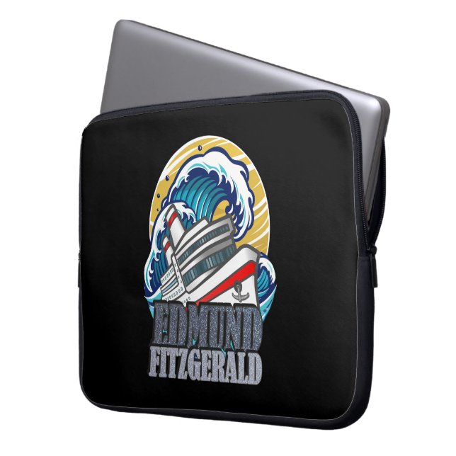 Edmund Fitzgerald | Tribute to the Legendary Ship ラップトップスリーブ (正面左)