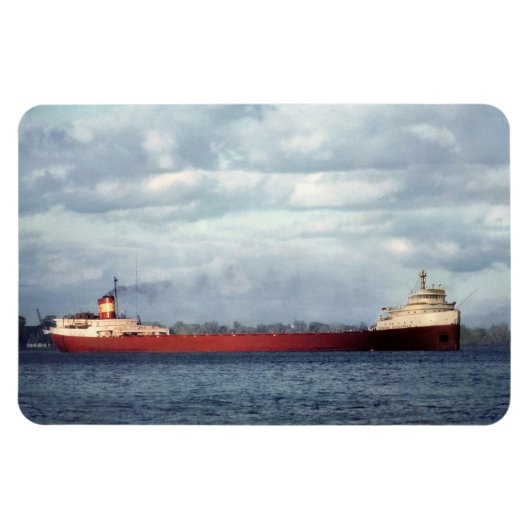 Edmund Fitzgerald Vintage Maritime Great Lakes Acr マグネット (横)