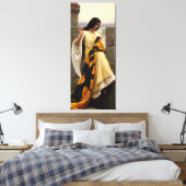 Edmund Leightonによる規格のステッチ キャンバスプリント (インサイチュ (寝室))