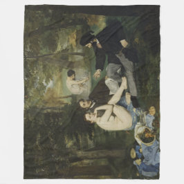 Edouard Manetによる草の上のランチョンオンライン フリースブランケット