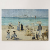 Edouard Manet – オンビーチ, Boulogne-sur-Mer ジグソーパズル (横)