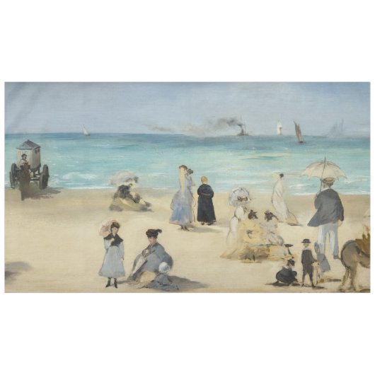 Edouard Manet – オンビーチ, Boulogne-sur-Mer テーブルクロス (正面(横))