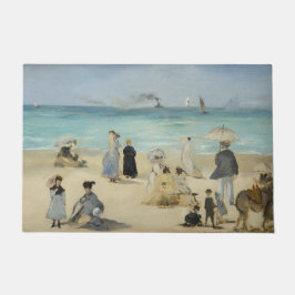 Edouard Manet – オンビーチ, Boulogne-sur-Mer ドアマット
