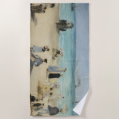 Edouard Manet – オンビーチ, Boulogne-sur-Mer ビーチタオル (正面)