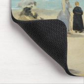 Edouard Manet – オンビーチ, Boulogne-sur-Mer マウスパッド (コーナー)