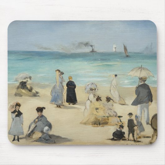 Edouard Manet – オンビーチ, Boulogne-sur-Mer マウスパッド (正面)
