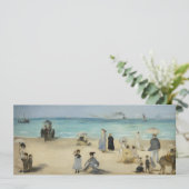 Edouard Manet – オンビーチ, Boulogne-sur-Mer 招待状 (スタンド正面)