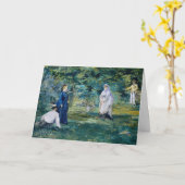 Edouard Manet – クロケーのゲーム カード (黄色い花)