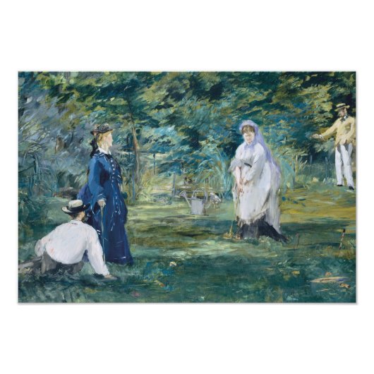 Edouard Manet – クロケーのゲーム フォトプリント (正面)
