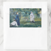 Edouard Manet – クロケーのゲーム 長方形シール (バッグ)
