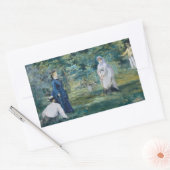 Edouard Manet – クロケーのゲーム 長方形シール (封筒)