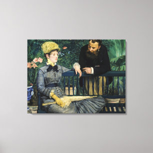 Edouard Manet – コンサーバトリー キャンバスプリント
