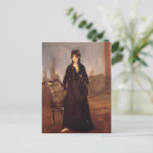 Edouard Manet – ピンクの靴を持つ若い女性 ポストカード (スタンド正面)