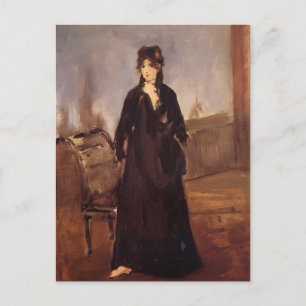 Edouard Manet – ピンクの靴を持つ若い女性 ポストカード