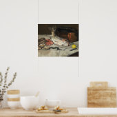 Edouard Manet – フィッシュ – 静物詩 ポスター (キッチン)