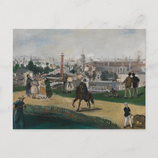 Edouard Manet – 万国博覧会の様子 ポストカード (正面)