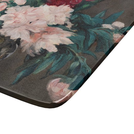 Edouard Manet – 小台座に牡丹の花瓶 カッティングボード (角)