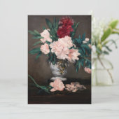 Edouard Manet – 小台座に牡丹の花瓶 サンキューカード (スタンド正面)