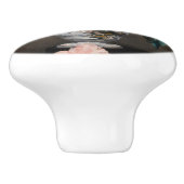 Edouard Manet – 小台座に牡丹の花瓶 セラミックノブ (側面)