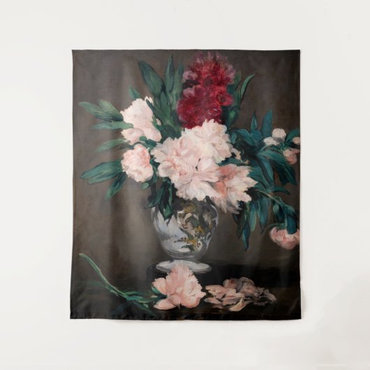 Edouard Manet – 小台座に牡丹の花瓶 タペストリー (正面)
