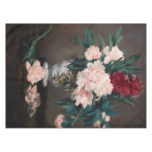 Edouard Manet – 小台座に牡丹の花瓶 テーブルクロス (正面(横))