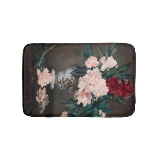 Edouard Manet – 小台座に牡丹の花瓶 バスマット (正面)