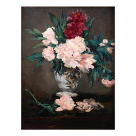 Edouard Manet – 小台座に牡丹の花瓶 フォトプリント