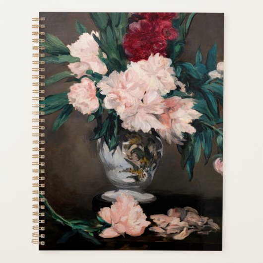 Edouard Manet – 小台座に牡丹の花瓶 プランナー手帳 (正面)