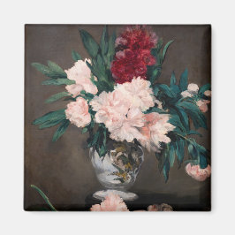 Edouard Manet – 小台座に牡丹の花瓶 マグネット