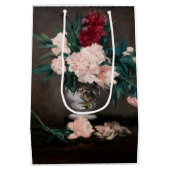 Edouard Manet – 小台座に牡丹の花瓶 ミディアムペーパーバッグ (裏面)