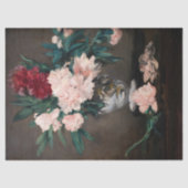 Edouard Manet – 小台座に牡丹の花瓶 薄葉紙 (正面)