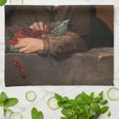 Edouard Manet – 少年とさくらんぼ キッチンタオル (折り畳み)