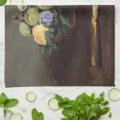 Edouard Manet – 果実のバスケット キッチンタオル (折り畳み)