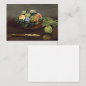 Edouard Manet – 果実のバスケット ノートカード (正面/裏面)