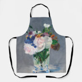 Edouard Manet – 水晶の花瓶の花 エプロン (正面)